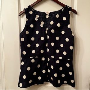 J. Crew polka dot tank